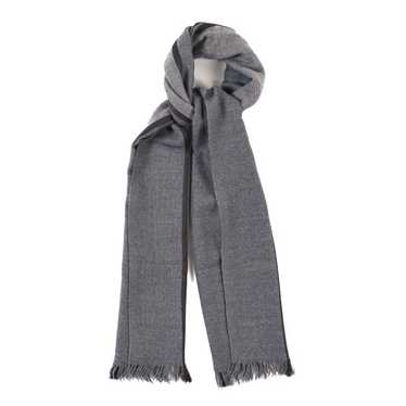 GUCCI Wool Silk Scarf Grey