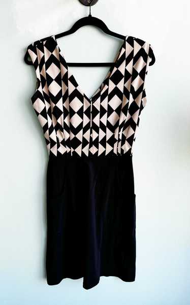 Field Day Black and white geometric dress (M) |…