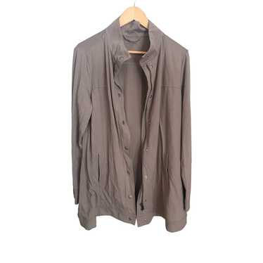 Eileen Fisher Taupe Organic Cotton Sweater Jacket 