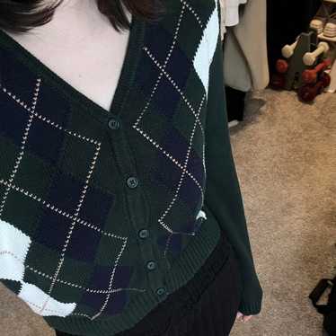 Brandy Melville argyle Elizabeth knit sweater