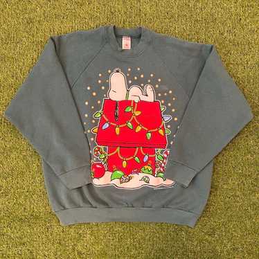 90's Peanuts Unisex Vintage Snoopy Christmas Sweat