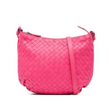 Pink Bottega Veneta Nappa Intrecciato Crossbody