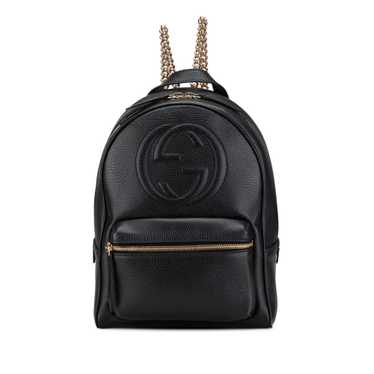 Black Gucci Soho Leather Backpack