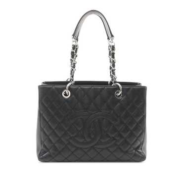 Black Chanel Caviar Grand Shopping Tote