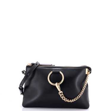 CHLOE Faye Zipped Crossbody Bag Leather Small