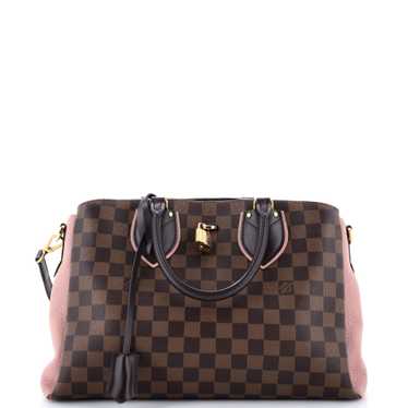 Louis Vuitton Normandy Handbag Damier and Leather