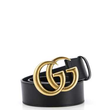 GUCCI GG Marmont Belt Leather Wide 85