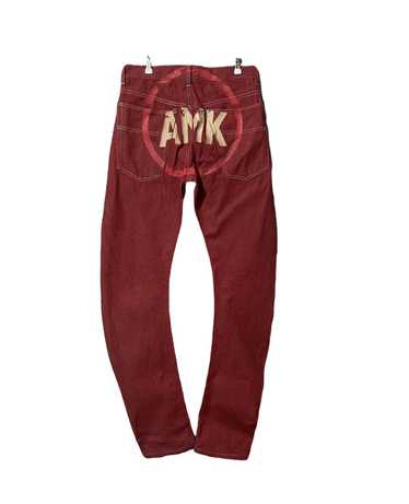 アンドリューマッケンジー ANDRWMACKENZIE ANDREW MACKENZIE BACK GRAPHIC STRAIGHT DENIM PANTS – THE
