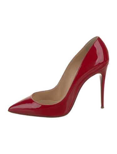 Christian Louboutin Patent Leather Pumps Red Poin… - image 1