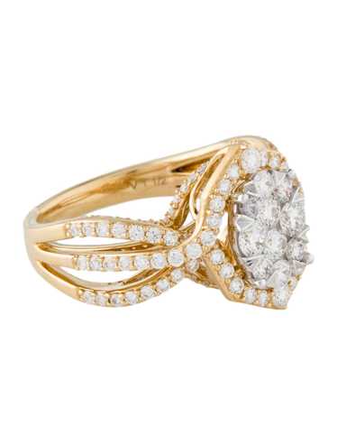 Ring Rhodium-Plated 18K White Gold & 18K Yellow G… - image 1