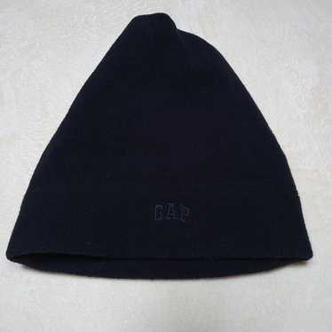1点物◇GAPオールドネイビー黒ビーニー帽子ニットキャップ古着