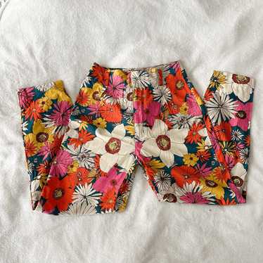 Colorful Floral Skinny Pants from Free People