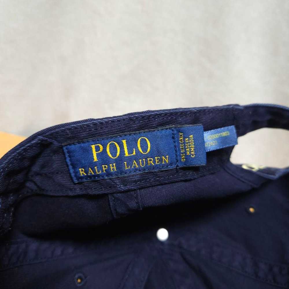 POLO Ralph Lauren Polo Cap Navy Blue Pony Vintage - image 6