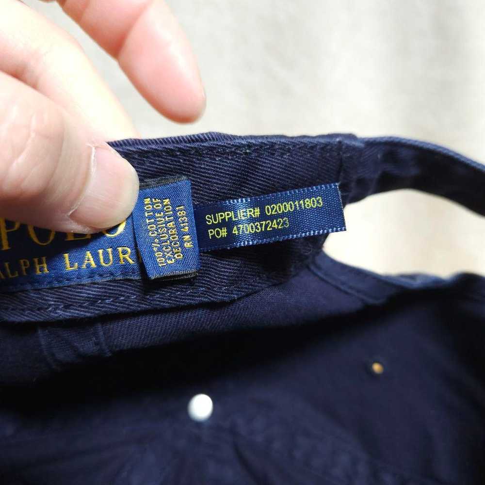 POLO Ralph Lauren Polo Cap Navy Blue Pony Vintage - image 7