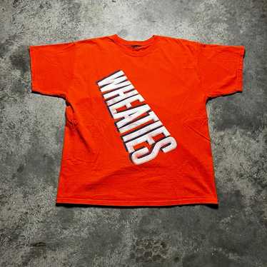 Orange and white vintage wheaties