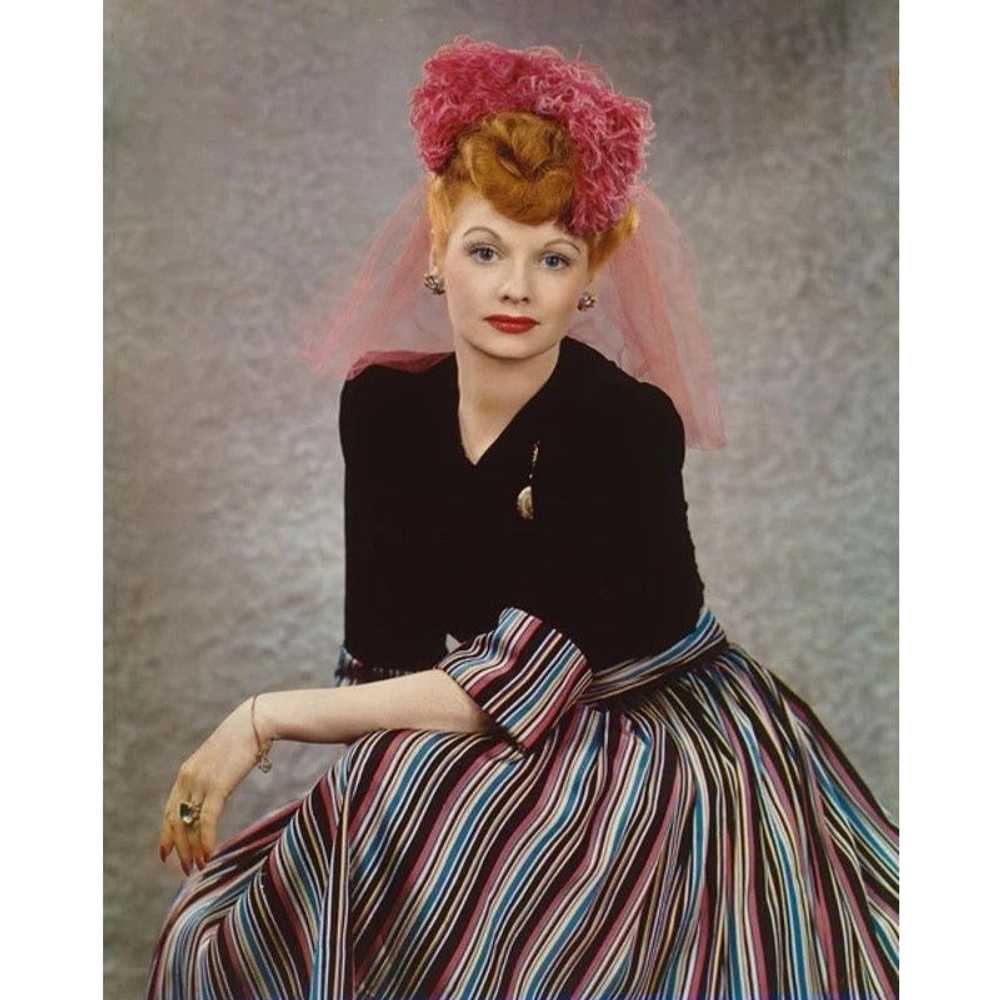 Vintage 1950s Rainbow Striped and Velvet Skirt Sm… - image 6