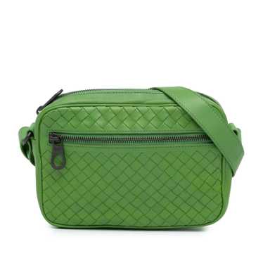 Bottega Veneta Green Intrecciato Crossbody