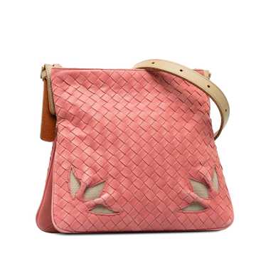 Bottega Veneta Pink Intrecciato Crossbody