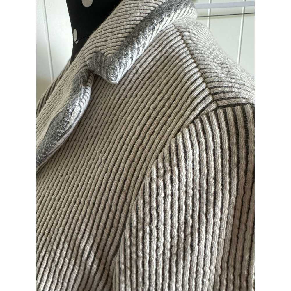 Loft LOFT Womens Jacket Sz S Gray Striped Texture… - image 6