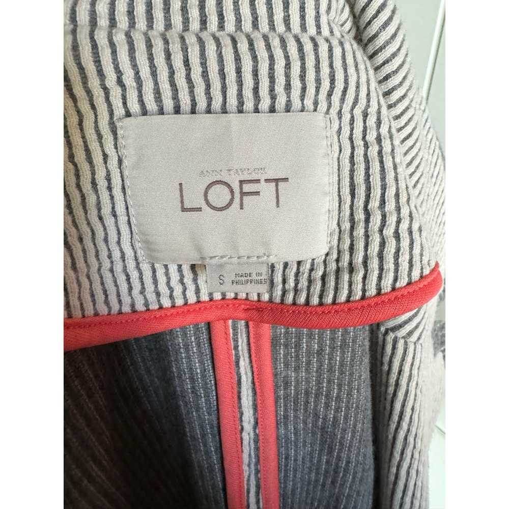 Loft LOFT Womens Jacket Sz S Gray Striped Texture… - image 7