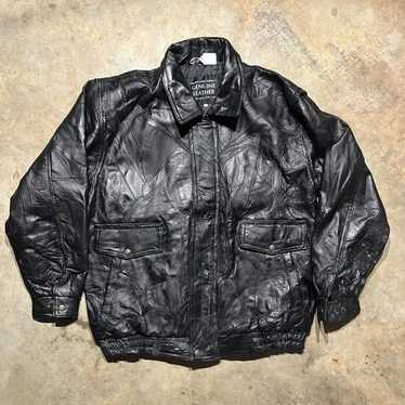 Genuine Leather × Leather Jacket × Vintage Vintage