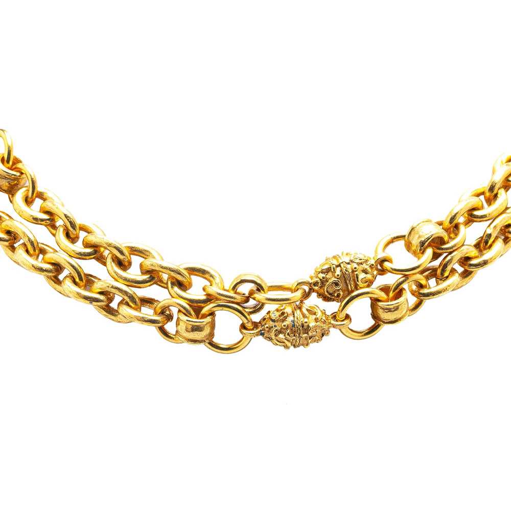 Chanel Gold Gold Plated Vintage Chain Necklace - image 1