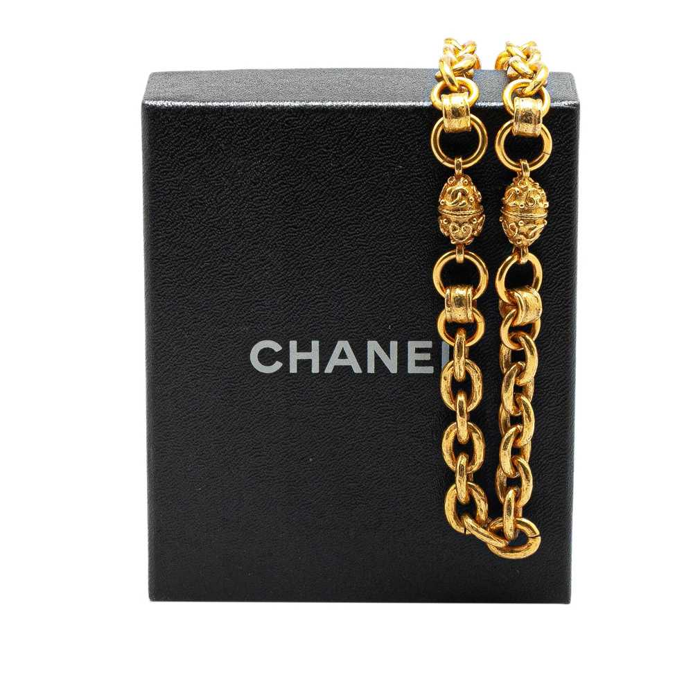 Chanel Gold Gold Plated Vintage Chain Necklace - image 5