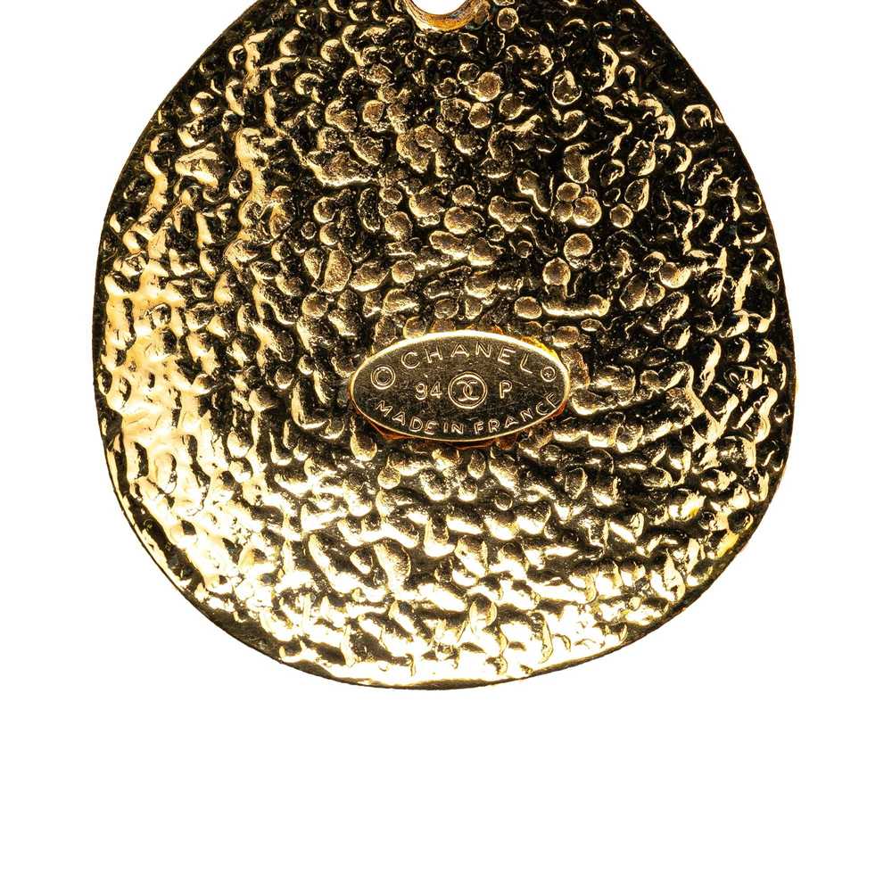 Chanel Gold Gold Plated CC Pendant Necklace - image 2