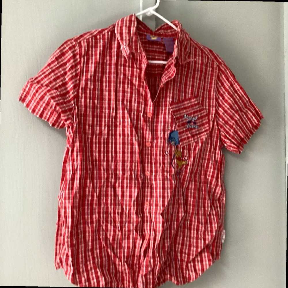 Disney Disney Store Winnie The Pooh Red Plaid Med… - image 4