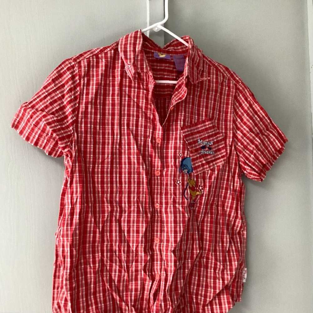 Disney Disney Store Winnie The Pooh Red Plaid Med… - image 5