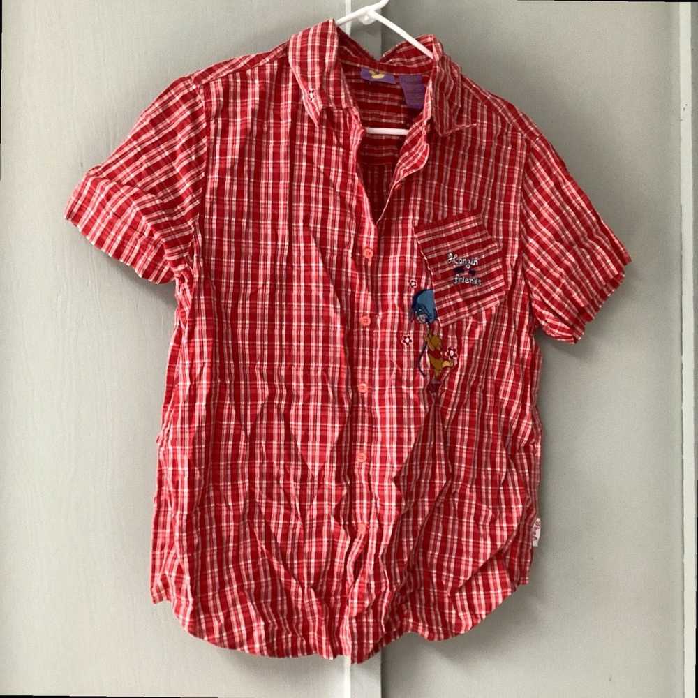 Disney Disney Store Winnie The Pooh Red Plaid Med… - image 7