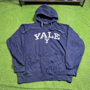 vintage yale university navy collegiate big logo h