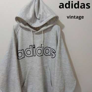 adidas (アディダス) Frost-dyed Gray Hoodie