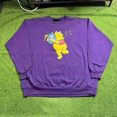 vintage winnie the pooh honey purple disney crewn… - image 1