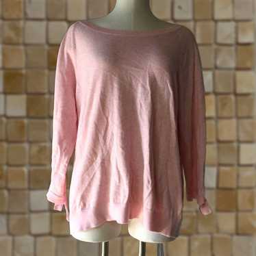 Vintage Lands End Womens Large Sweater Pink