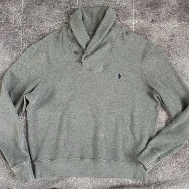 Men's Vintage Polo Ralph Lauren Heather Gray Loop… - image 1