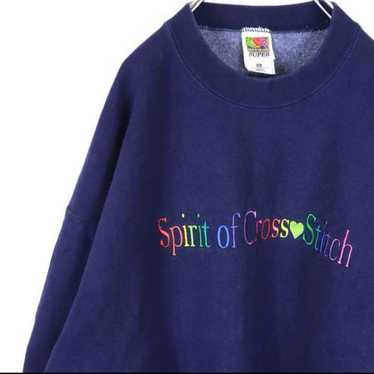 90s USA-made sweatshirt, Fruit of the Loom, embroi