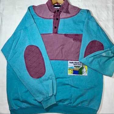 VINTAGE Blue and Purple Sweatshirt