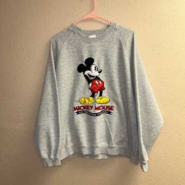 Vintage Mickey Mouse Embroidered Crewneck sz L