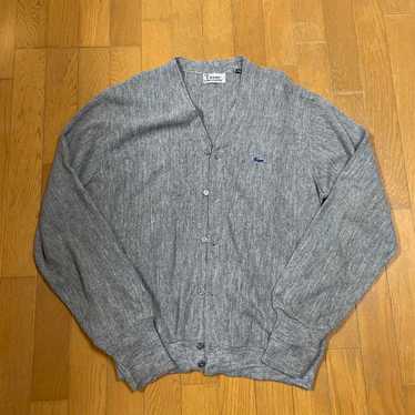 Vintage IZOD LACOSTE Gray V-Neck Cardigan