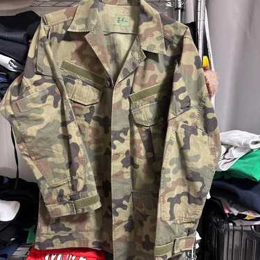 80's 90's US Military BDU Jacket Woodland Camo