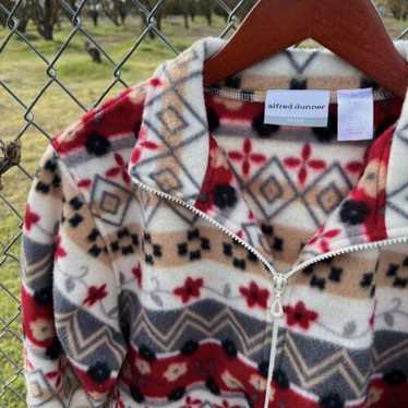 ALDRED DUNNER 90’s old USA check blouson NEW Vintage 90's Womens Alfred Dunner 2 Piece Plaid Open