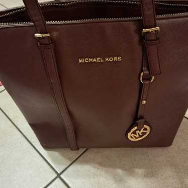 Burgundy Michael kors purse