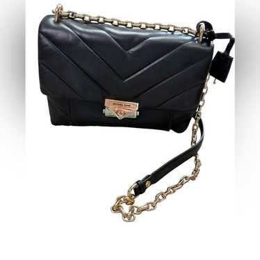 Michael Kors Ceece Black Quilted Shoulder Bag