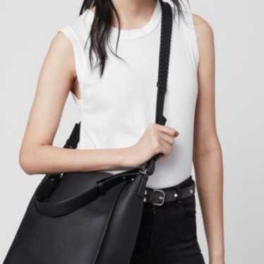 AllSaints Kita Pebbled Leather Crossbody Shoulder 