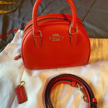 Coach CA202 Sydney Satchel Crossbody Crossgrain Le