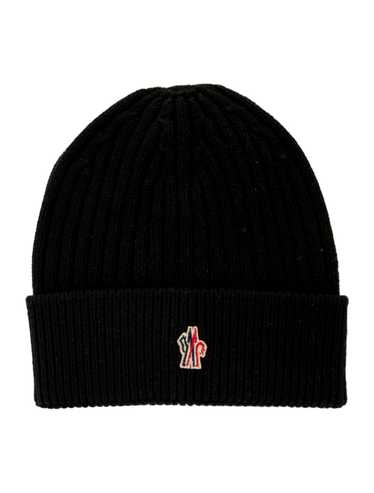 MONCLER☆GRENOBLE ロゴ ポンポン ビーニー BLACK MONCLER GRENOBLE | Logo Beanie | Women | Black 999 | Flannels