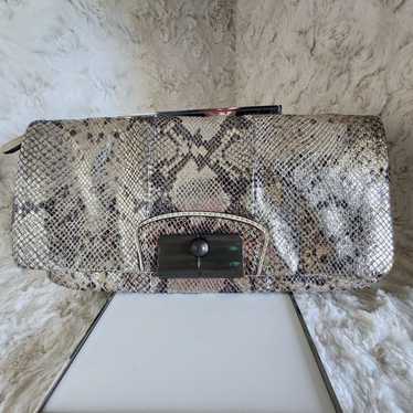 NWOT Coach Limited Edition Metallic Snakeskin Clut