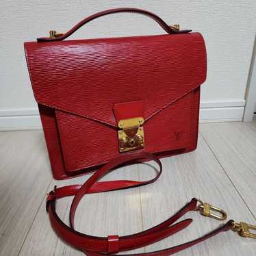 LOUIS VUITTON Monceau Handbag Shoulder 2WAY Epi