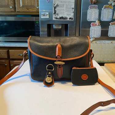 Vintage Dooney Bourke Black Duck All Weather Leath